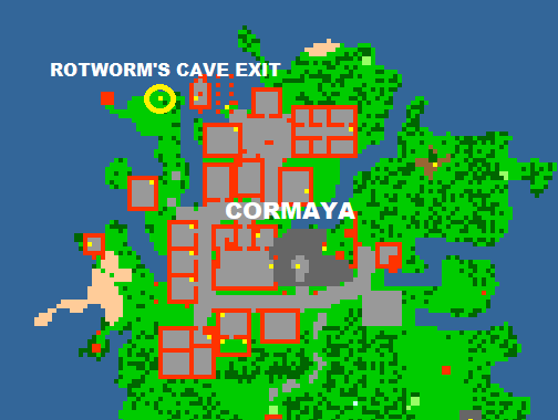 Tibia, Cormaya Dwarf Cave, Knights 30+